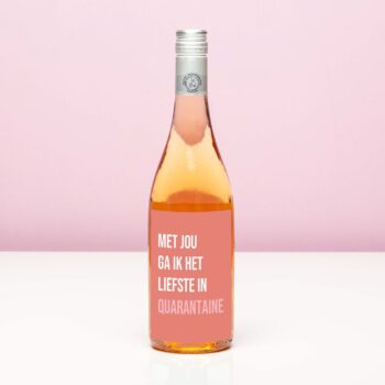 Wijnfles Quarantaine - Rosé (Blush Rosé)
