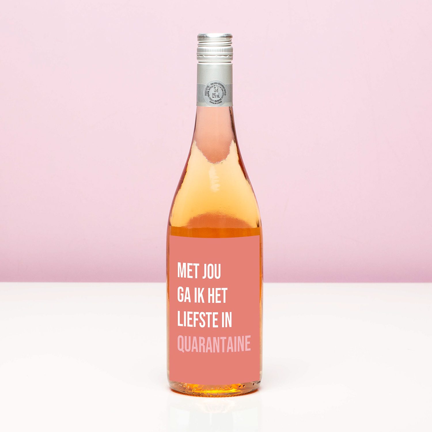 Wijnfles Quarantaine - Rosé (Blush Rosé)