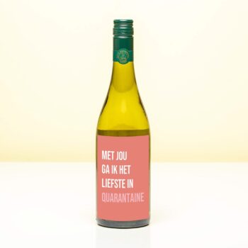 Wijnfles Quarantaine - Wit (Sauvignon Blanc)