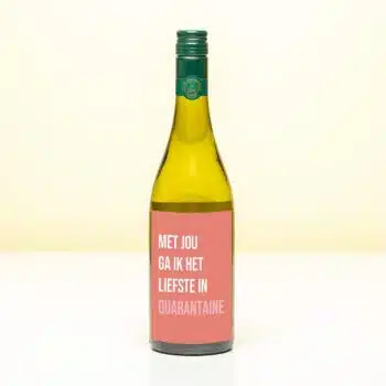 Wijnfles Quarantaine - Wit (Sauvignon Blanc)