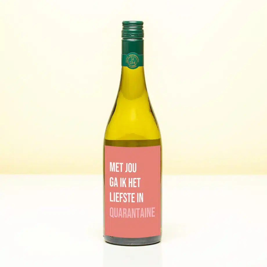 Wijnfles Quarantaine