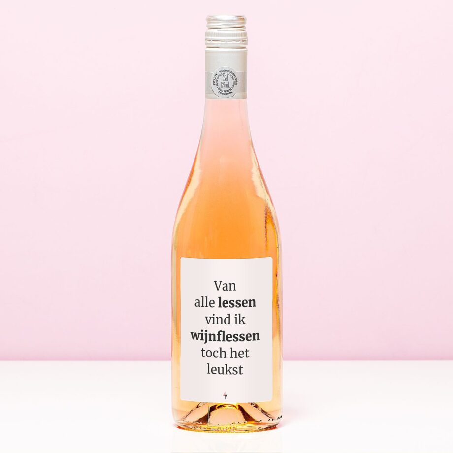 Wijnfles Van alle lessen