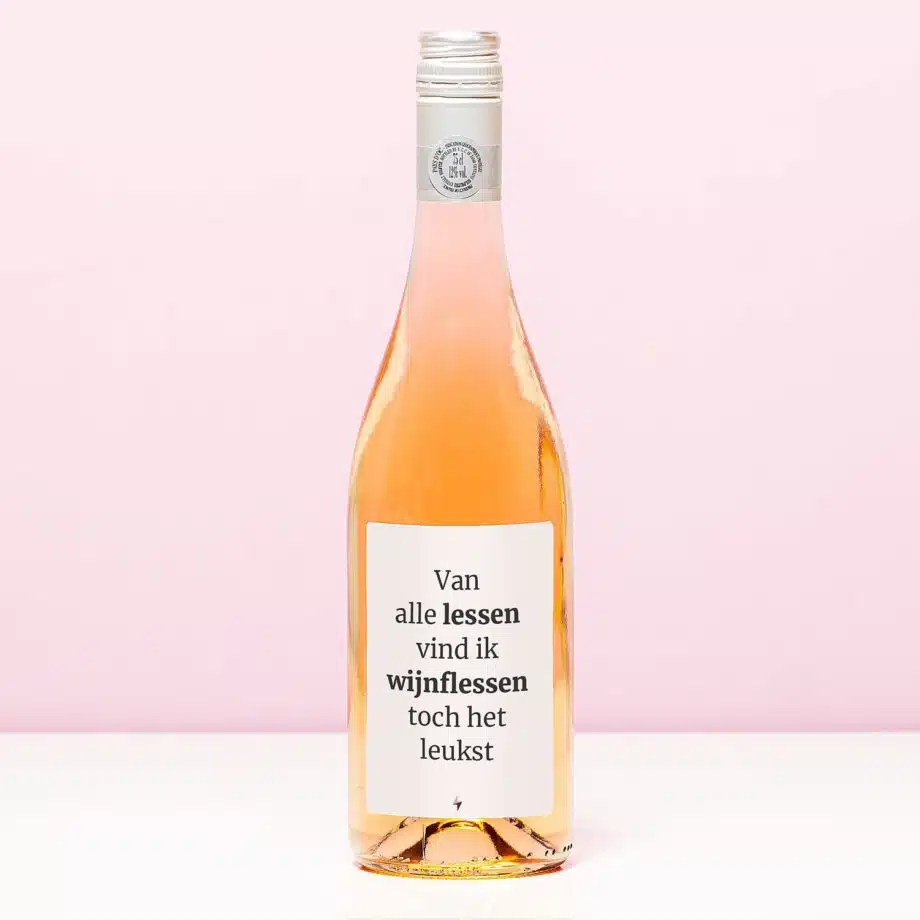 Wijnfles Van alle lessen