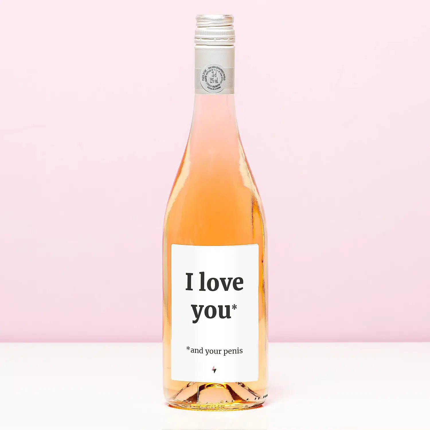 Wijnfles I love you (and your penis)