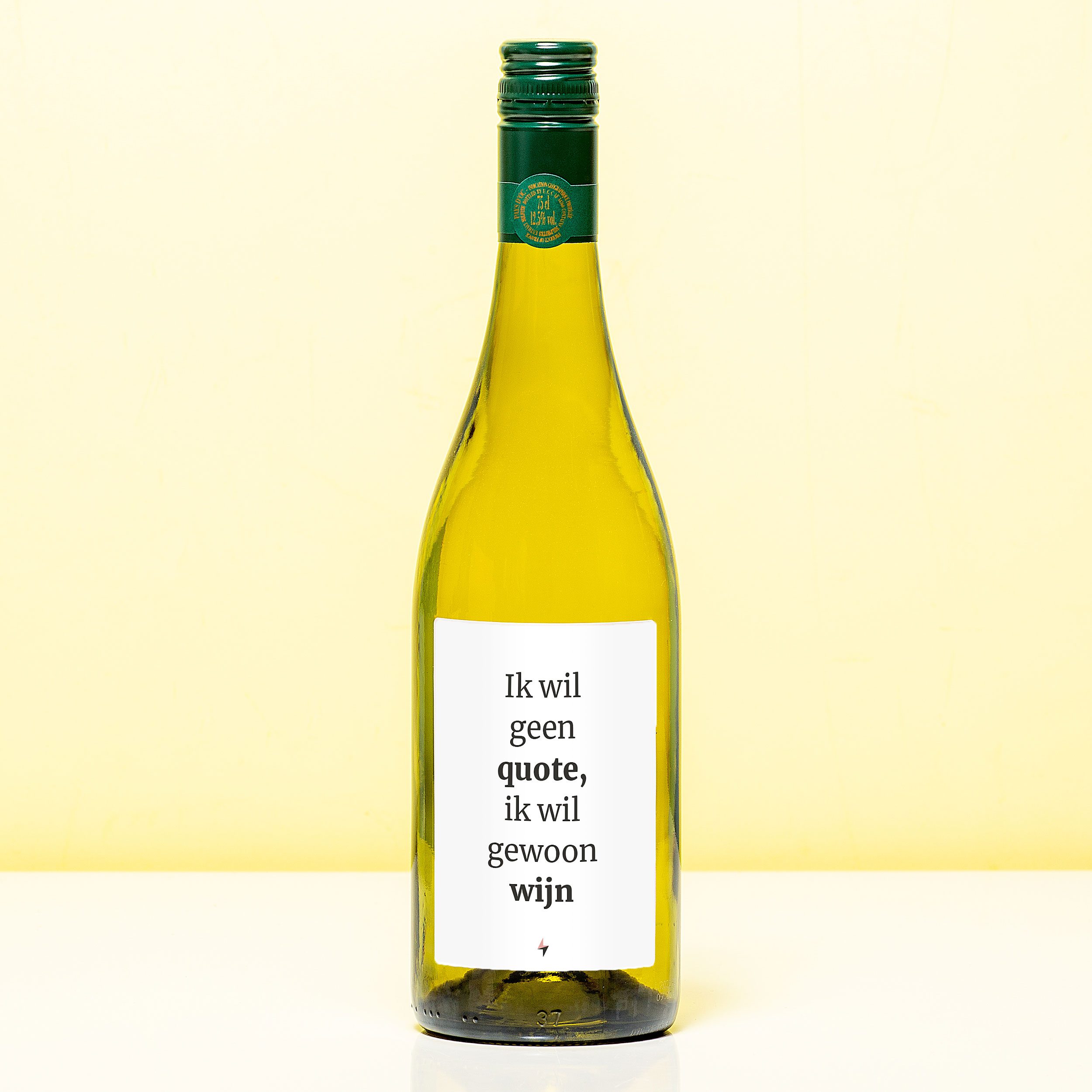 Wijnfles Ik Wil Geen Quote - Wit (Sauvignon Blanc)