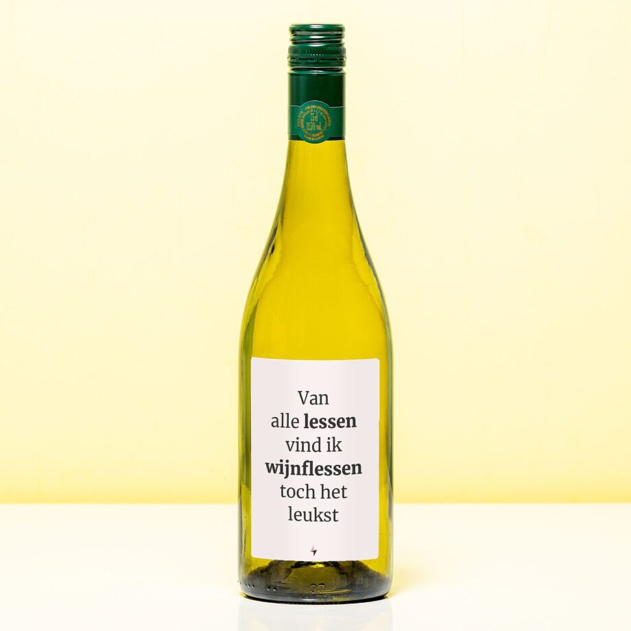 Wijnfles Van alle lessen