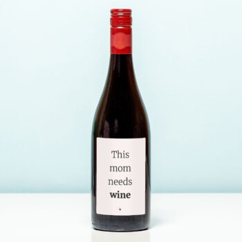 Wijnfles This mom needs wine - Rood (Merlot)