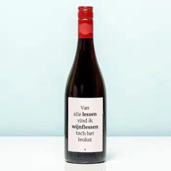 Wijnfles Van alle lessen - Rood (Merlot)
