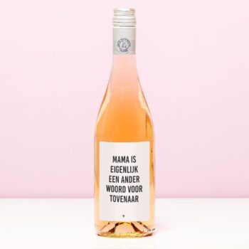 Wijnfles Eigenlijk een tovenaar - Rosé (Blush Rosé)