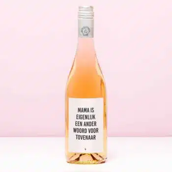 Wijnfles Eigenlijk een tovenaar - Rosé (Blush Rosé)