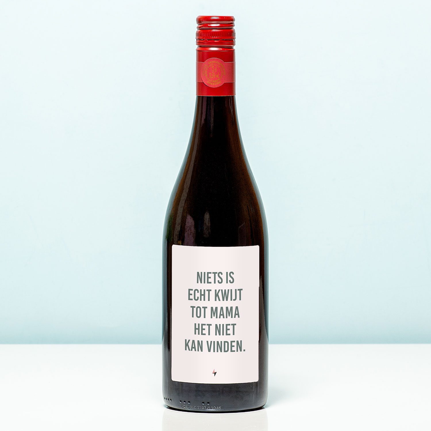 Wijnfles Niets Kwijt - Rood (Merlot)