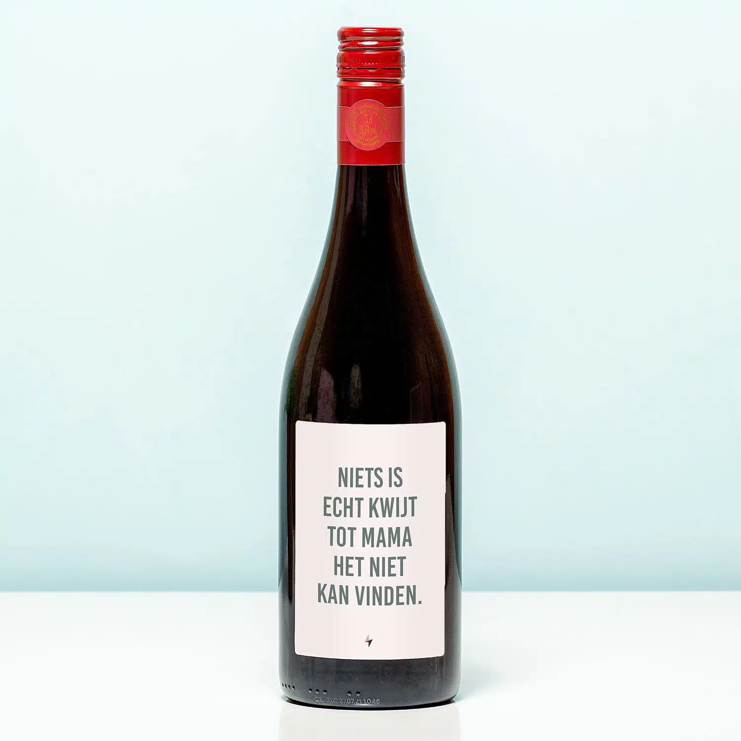 Wijnfles Niets kwijt