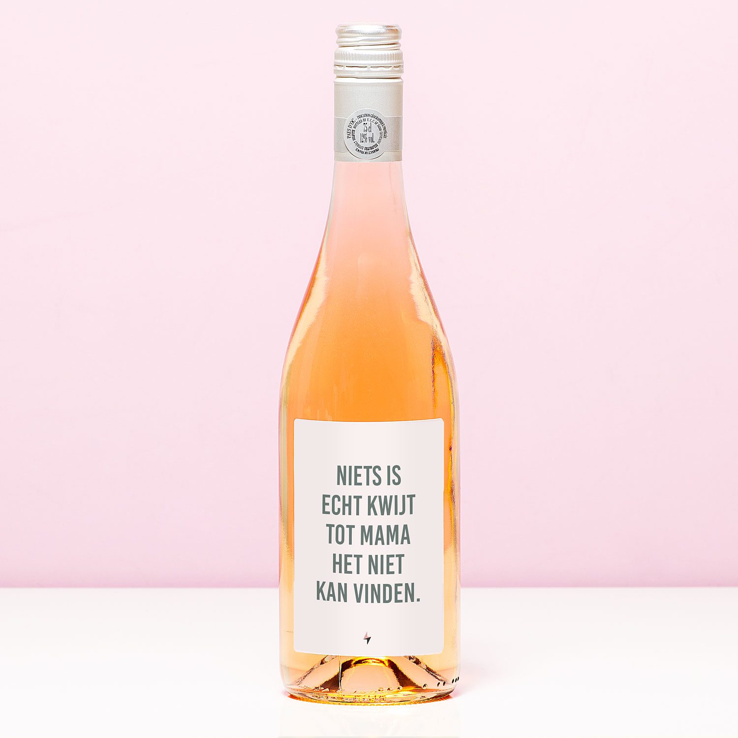 Wijnfles Niets Kwijt - Rosé (Blush Rosé)