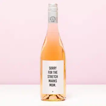 Wijnfles Sorry for the stretch marks - Rosé (Blush Rosé)