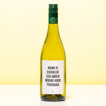 Wijnfles Eigenlijk een tovenaar - Wit (Sauvignon Blanc)