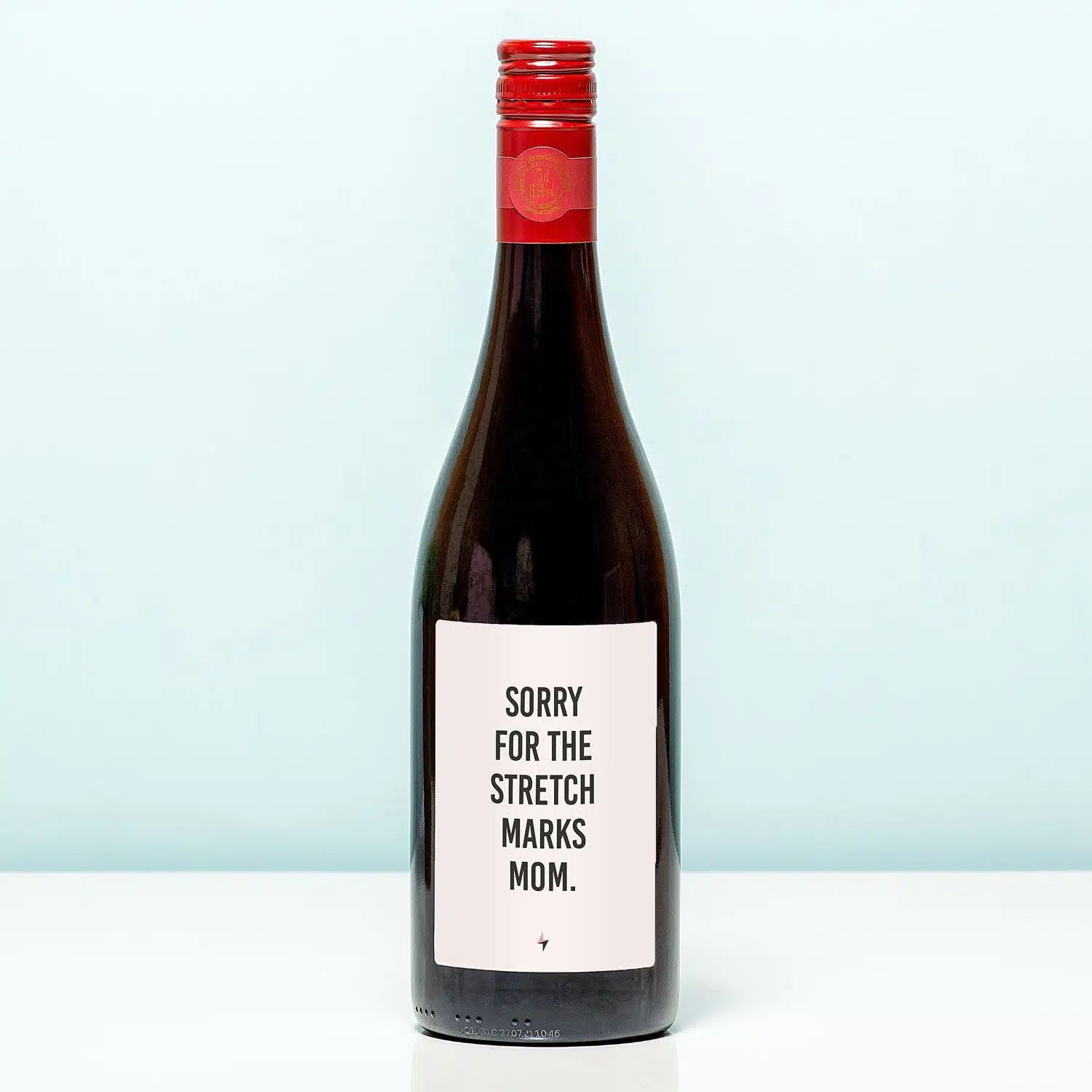 Wijnfles Sorry for the stretch marks