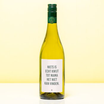 Wijnfles Niets kwijt - Wit (Sauvignon Blanc)