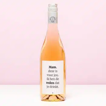 Wijnfles De reden dat ze drinkt - Rosé (Blush Rosé)