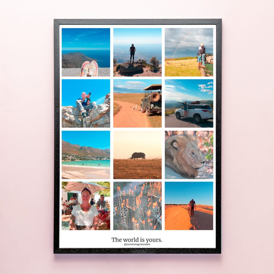 Gepersonaliseerde poster Instagram (A2 formaat)