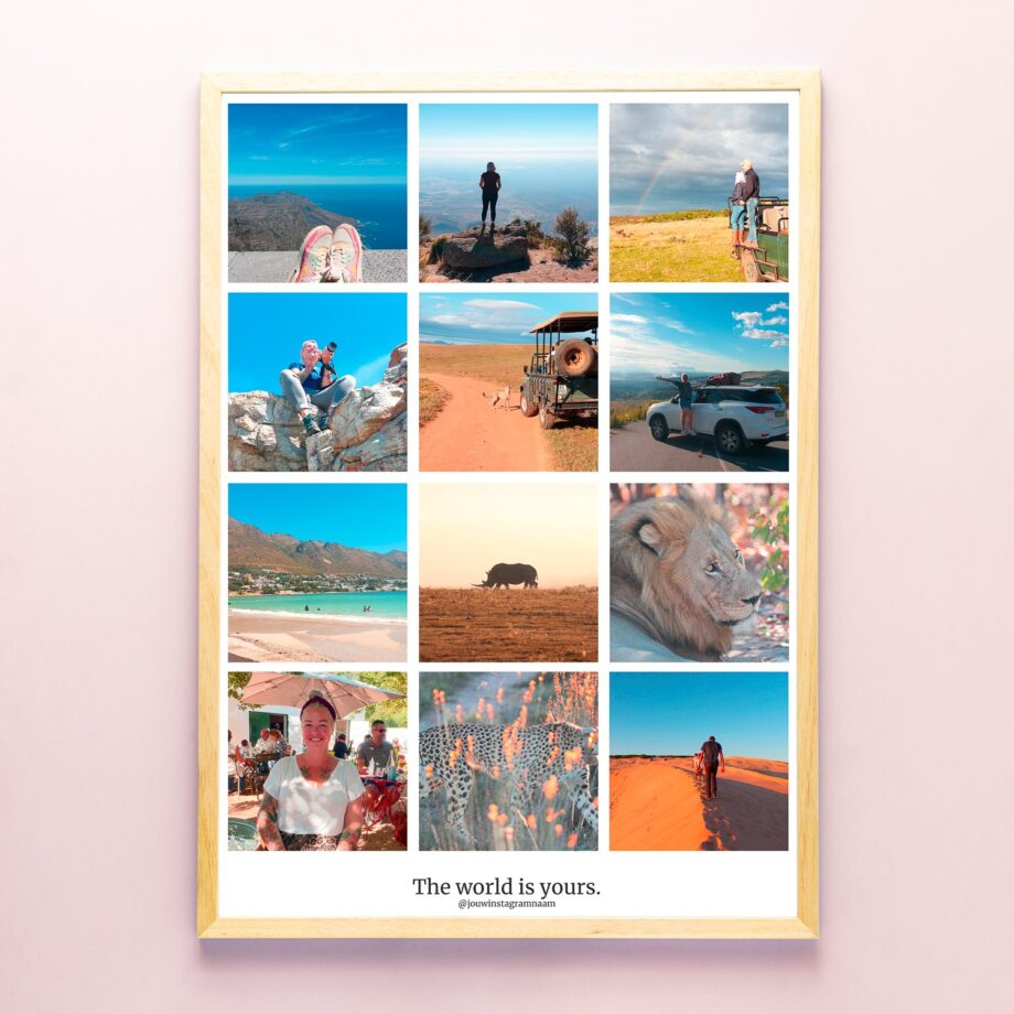 Gepersonaliseerde poster Instagram (A2 formaat)
