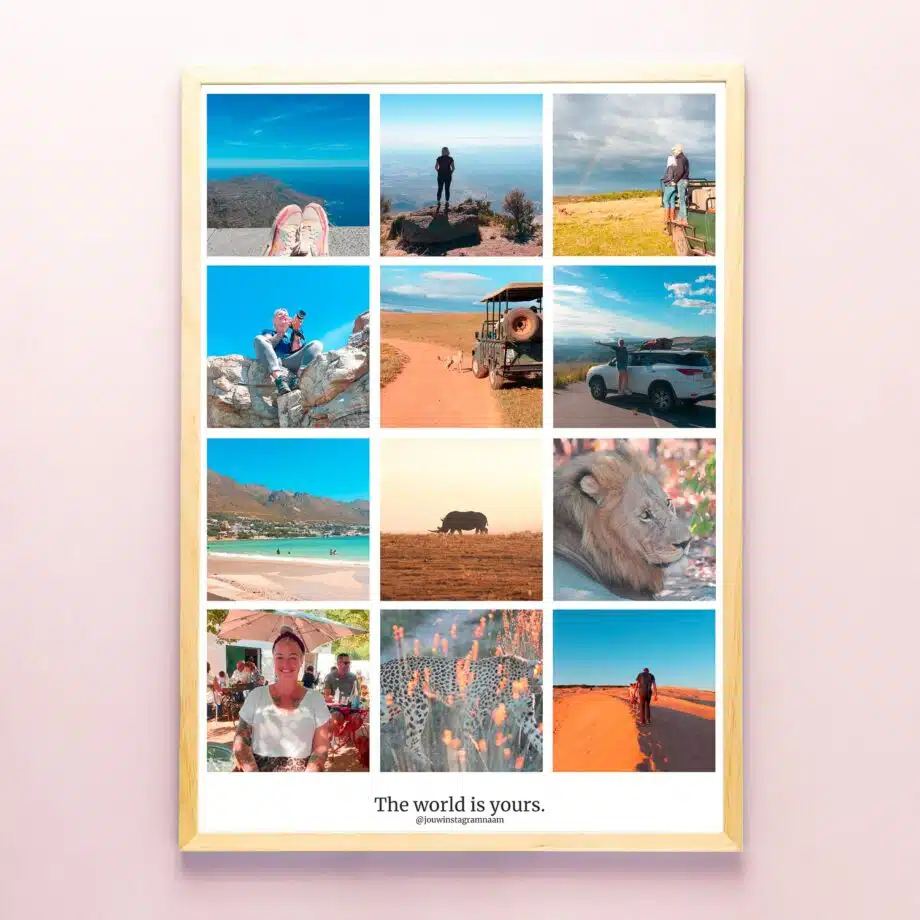 Gepersonaliseerde poster Instagram (A2 formaat)