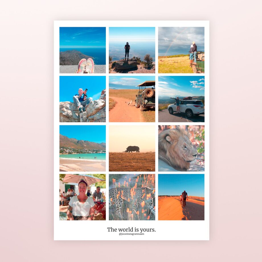 Gepersonaliseerde poster Instagram (A2 formaat)