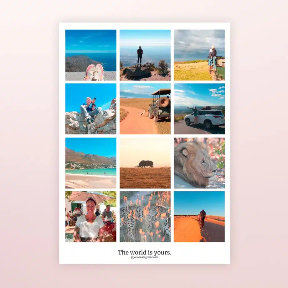 Gepersonaliseerde poster Instagram (A2 formaat)