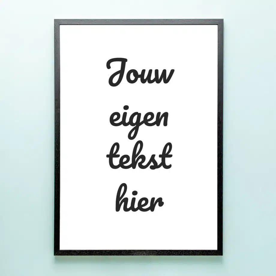 Gepersonaliseerde poster met eigen tekst (A2 formaat)