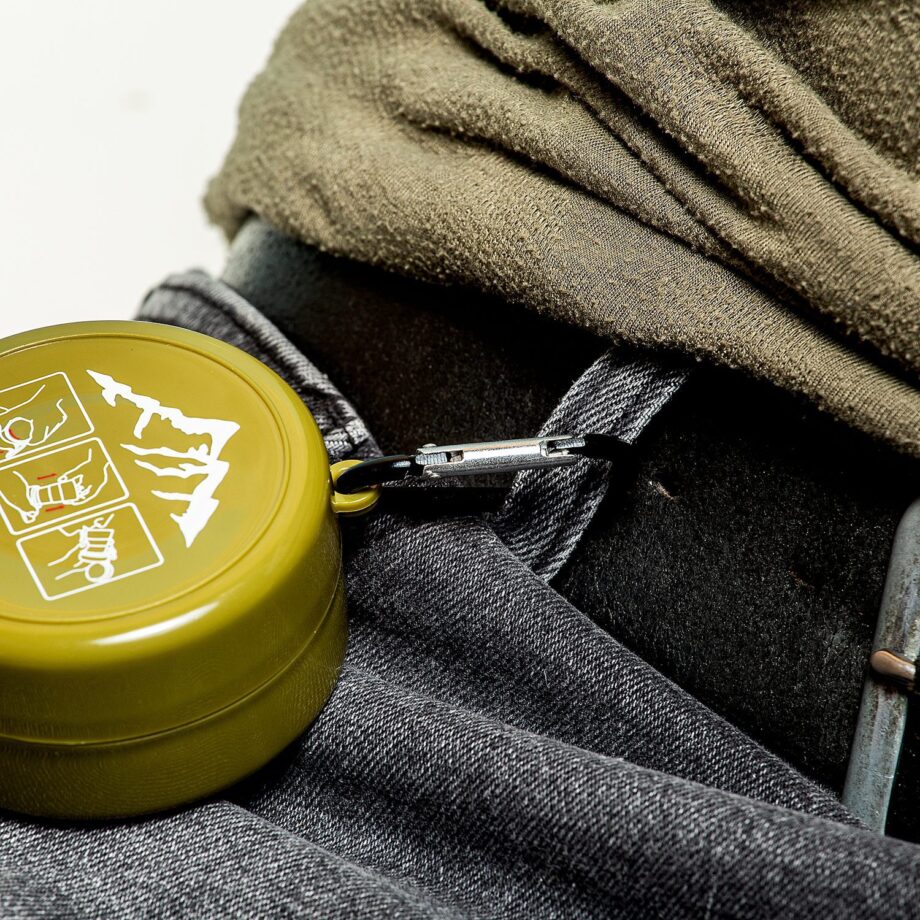Opvouwbaar glas met medicatievakje