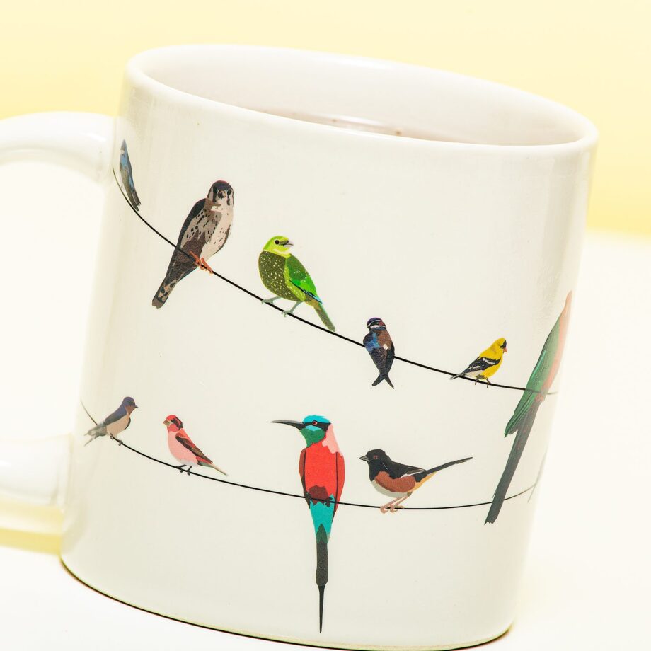 Warmtegevoelige mok Vogels