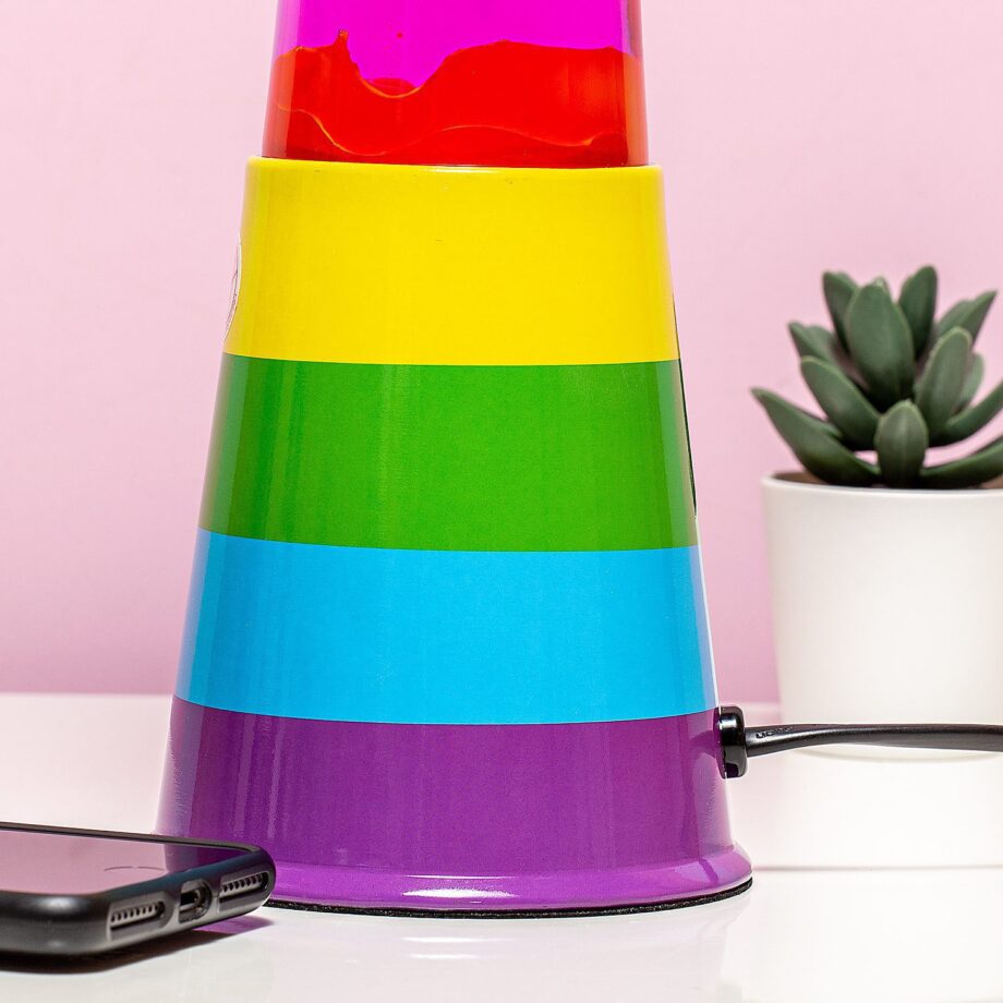 Regenboog lavalamp