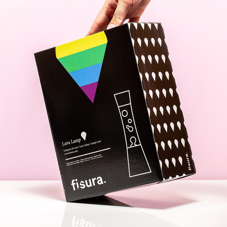 Regenboog lavalamp