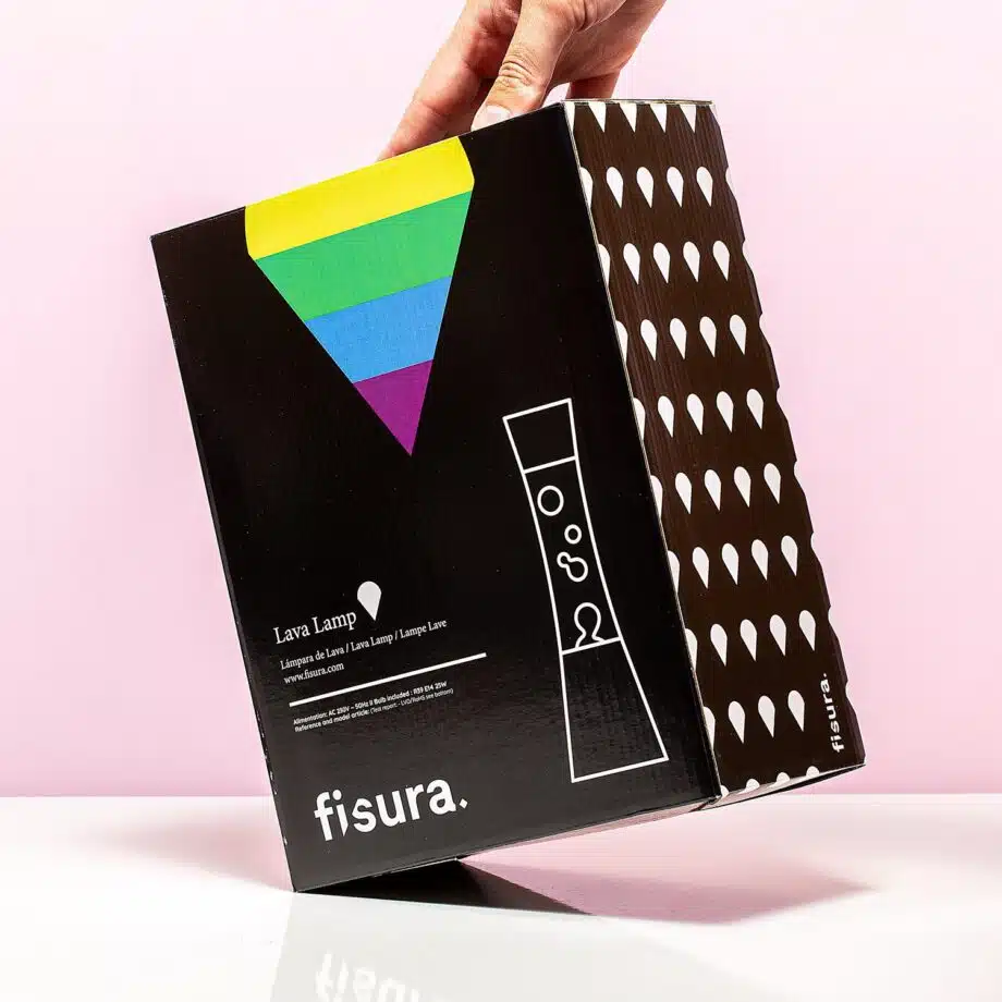 Regenboog lavalamp