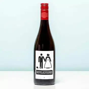 Wijnfles Game over Bruidspaar - Rood (Merlot)