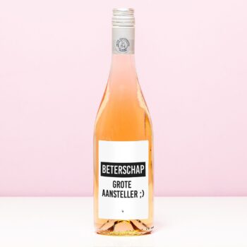 Wijnfles Beterschap aansteller - Rosé (Blush Rosé)