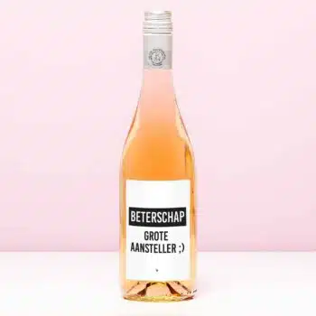 Wijnfles Beterschap aansteller - Rosé (Blush Rosé)
