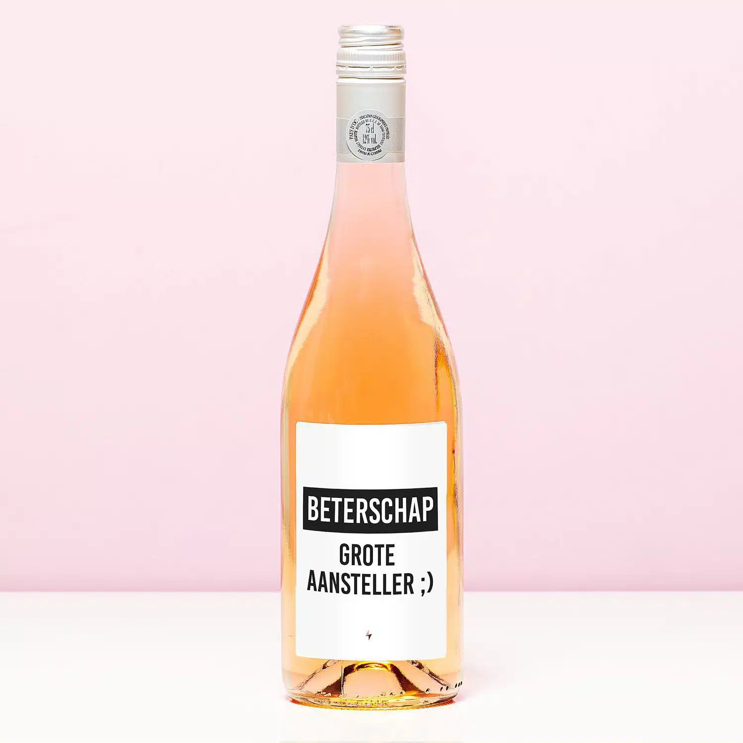 Wijnfles Beterschap aansteller