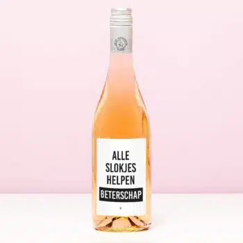 Wijnfles Beterschap alle slokjes helpen