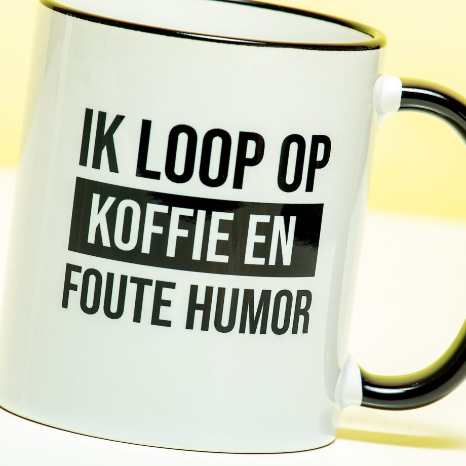 Mok Koffie en foute humor