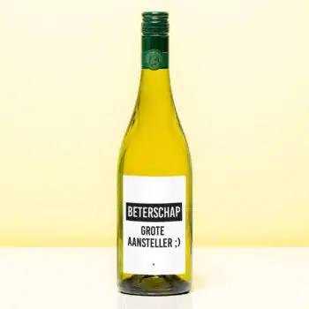 Wijnfles Beterschap aansteller - Wit (Sauvignon Blanc)