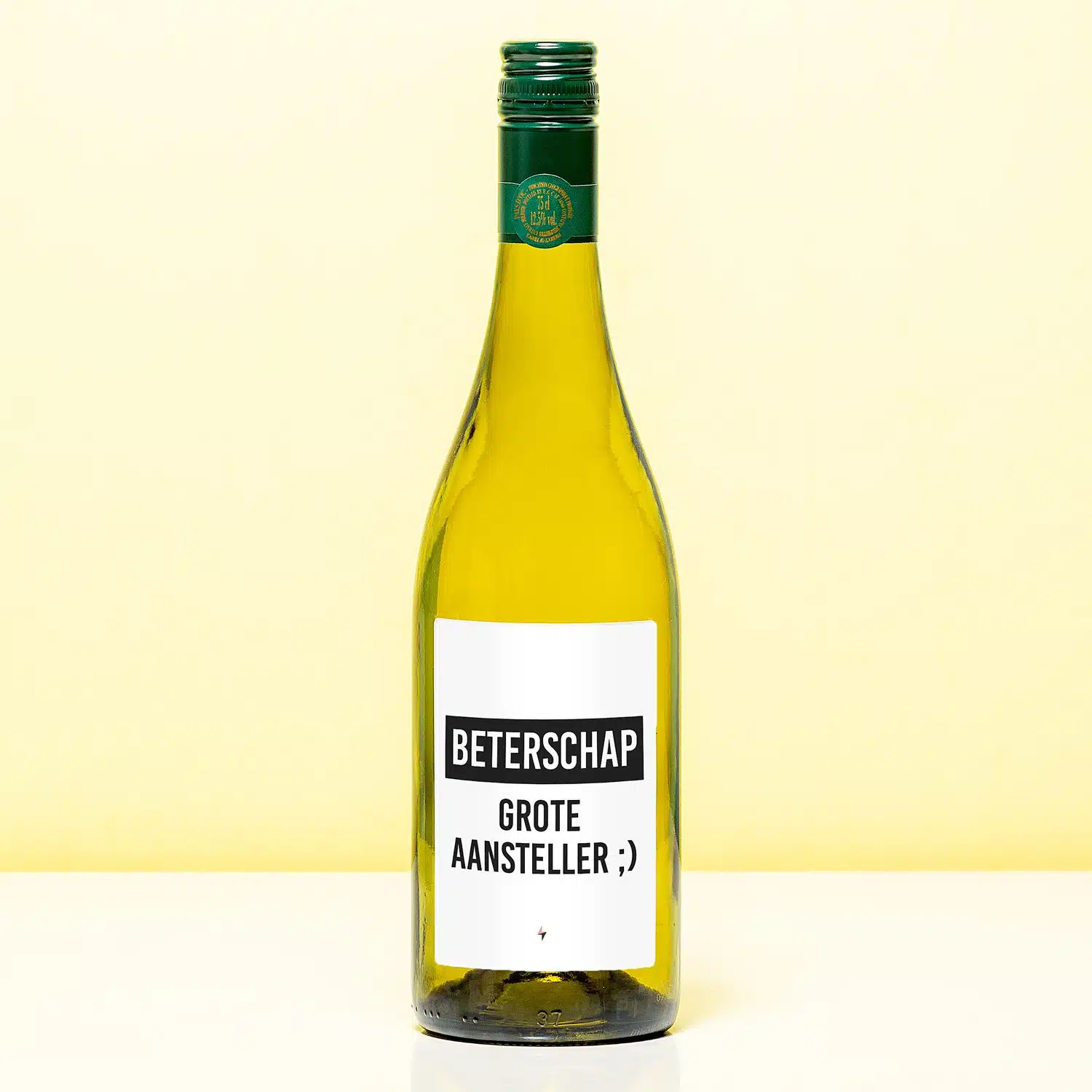 Wijnfles Beterschap aansteller