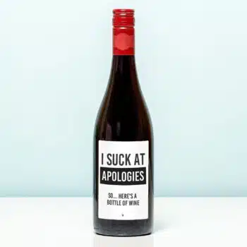 Wijnfles I suck at apologies - Rood (Merlot)