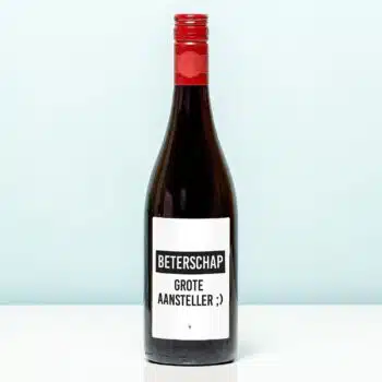 Wijnfles Beterschap aansteller