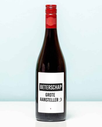Wijnfles Beterschap aansteller
