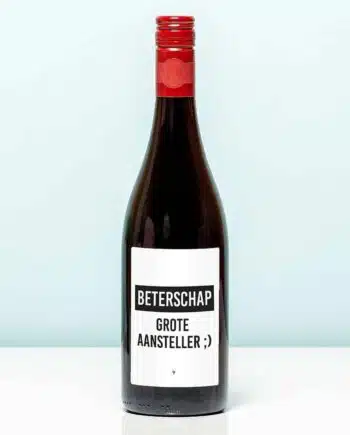 Wijnfles Beterschap aansteller