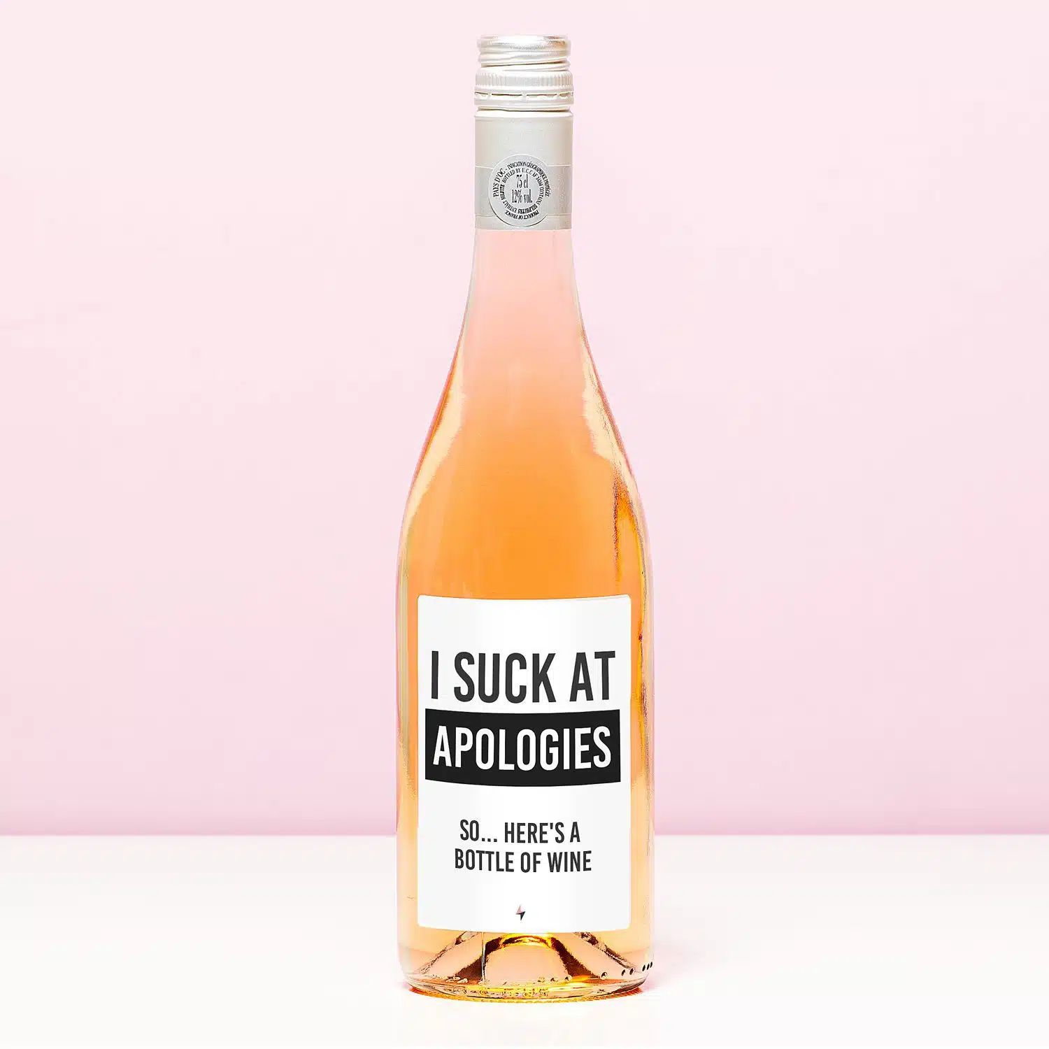 Wijnfles I suck at apologies