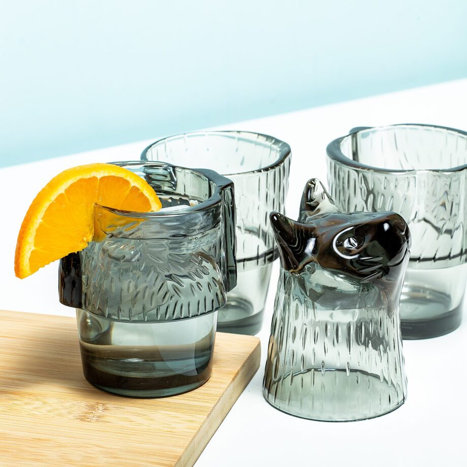 Kitty stapelbare glazen (set van 4)