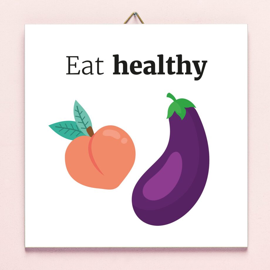 Tegeltje Eat healthy