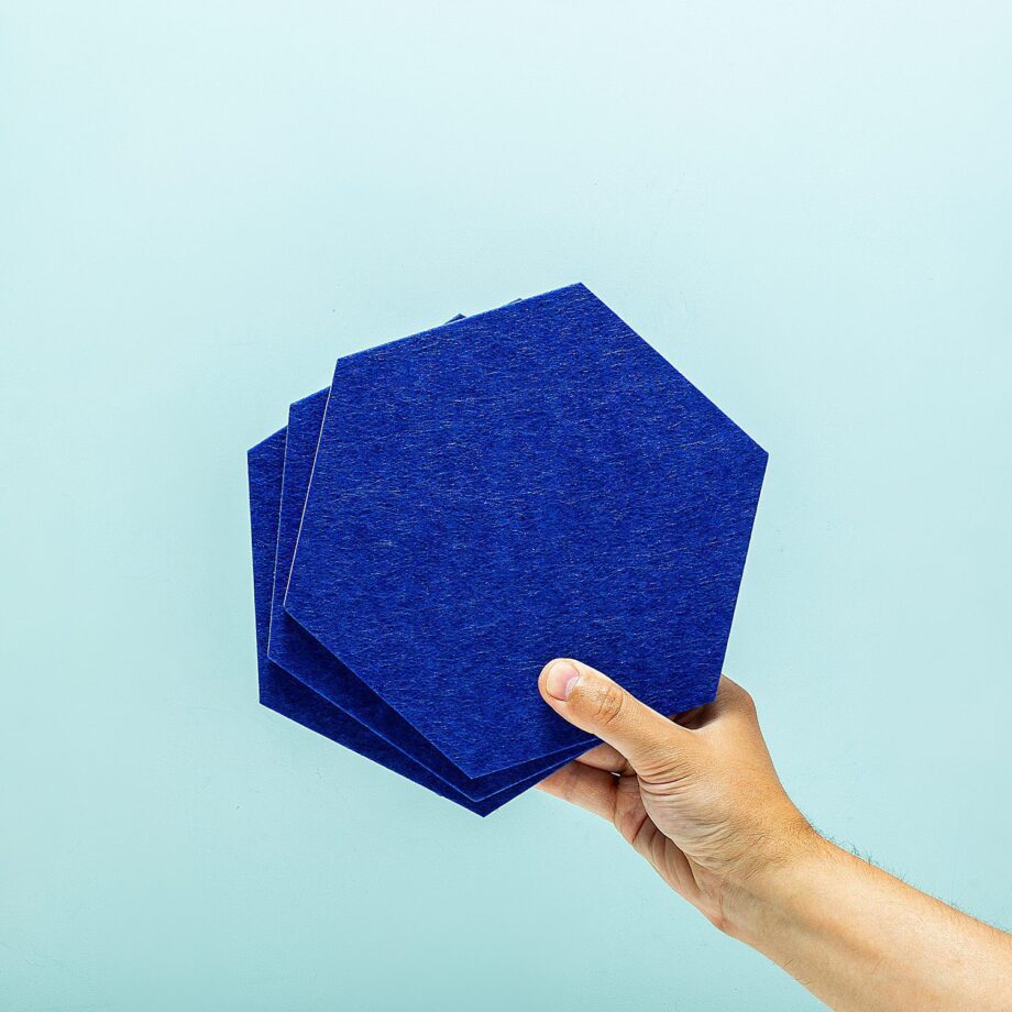 Zelfklevende hexagon prikborden (set van 3)