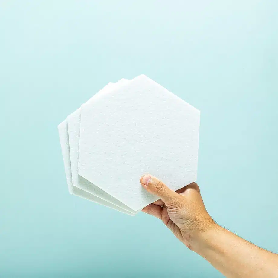Zelfklevende hexagon prikborden (set van 3)